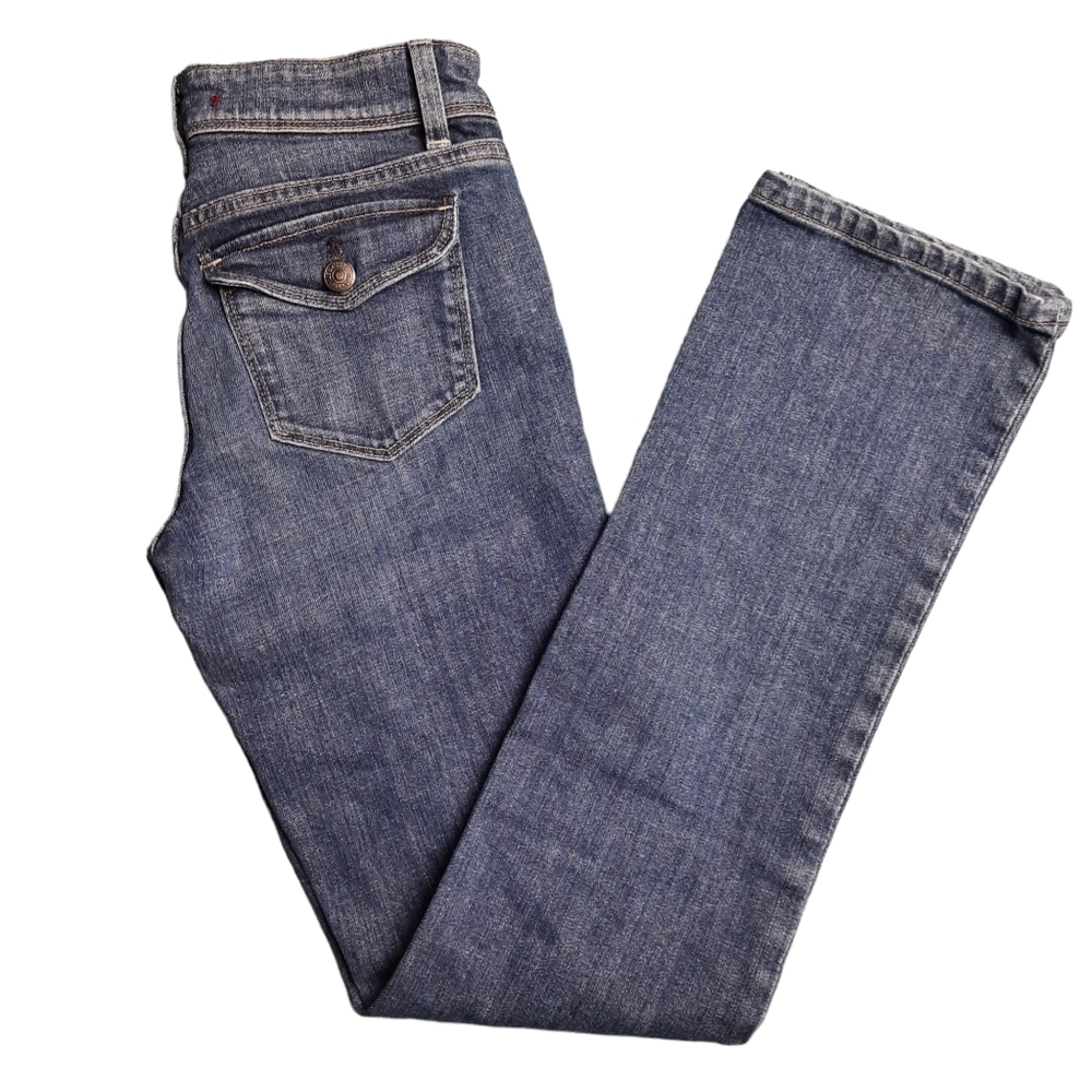 GAP Low Rise Boot Cut Blue Jeans SZ 1 Reg